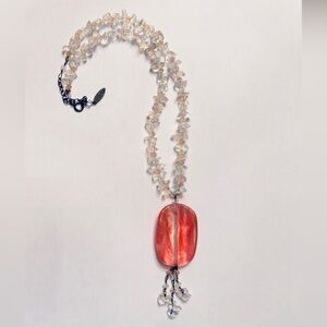 Vitraux by Alejandra Austrian Crystal AB Statement Necklace 925